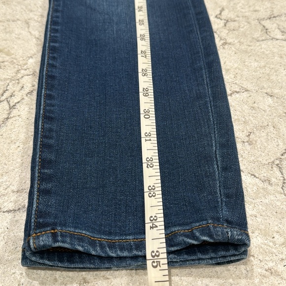 J.CREW skinny high-waisted jeans with dark washed blue push up buttons - Picture 5 of 10